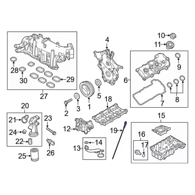 thumbnail image 2 of Soillar Engine Oil Dipstick Replacement For Ford Transit F-150 Mustang Expedition 3.5L/3.7L 2 of 6