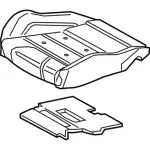Seat Cushion Pad - Passenger Side (RH)