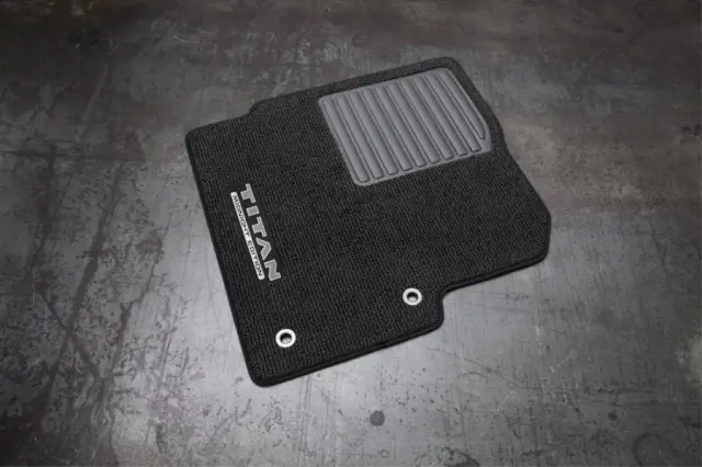 2018-2024 Nissan Titan Carpeted Floor Mats (4-Piece / Midnight