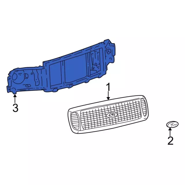 1999-2004 Ford Grille Reinforcement F81Z-8A284-AA | OEM Parts Online