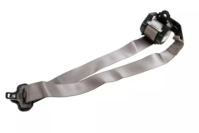 Pewter Passenger Seat Belt with Retractor