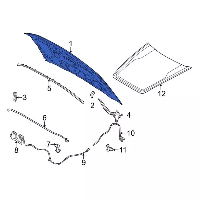Hood Panel NZ6Z-16612-A | Levittown Ford Parts