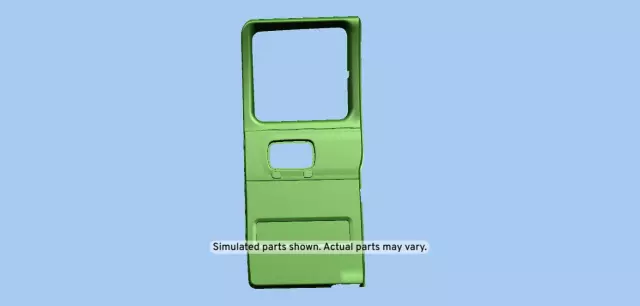 Medium Dark Pewter II Passenger Side Intermediate Side Door Trim Panel