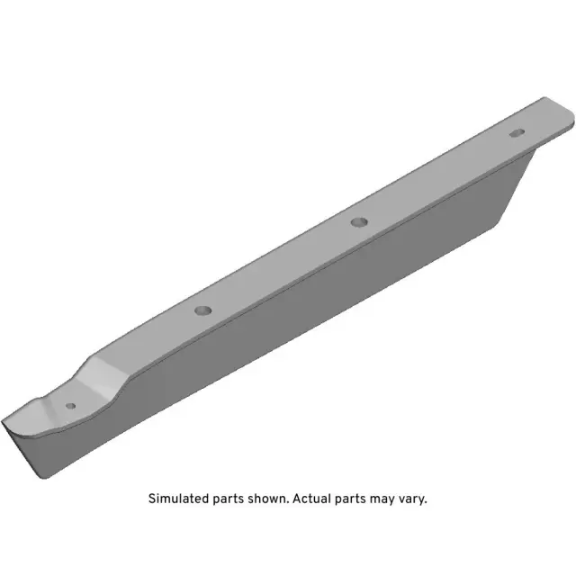 Black Front Driver Side Tire Front Air Deflector