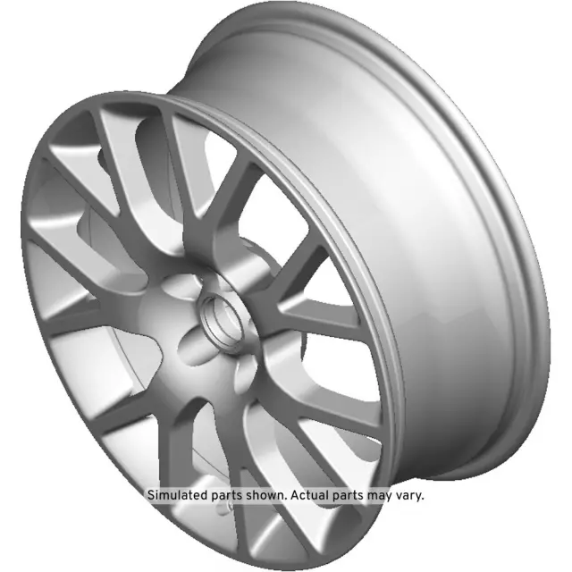 18x7.5-Inch 7-Split-Spoke Aluminum Wheel with Bowtie Logo