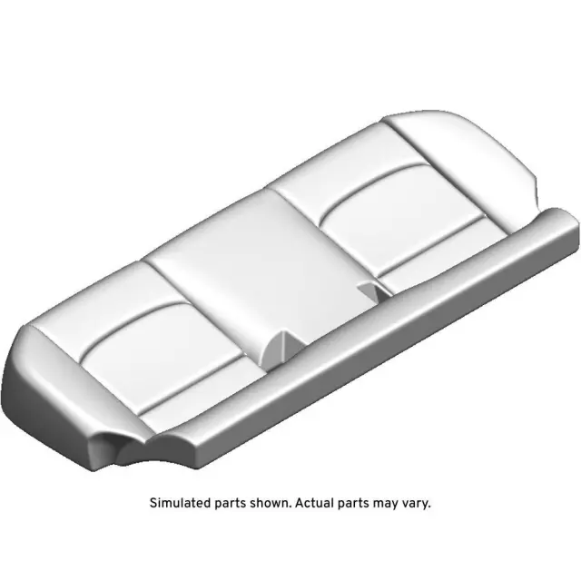 Jet Black Rear Seat Cushion Cover