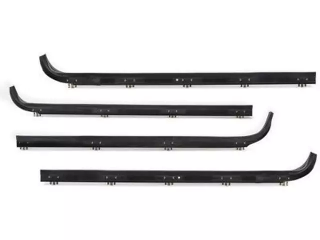 Front Door Window Belt Weatherstrip Kit For 1987-1997 Ford F150 F250 F350 & Bronco - 4 Piece, GEARTRONICS
