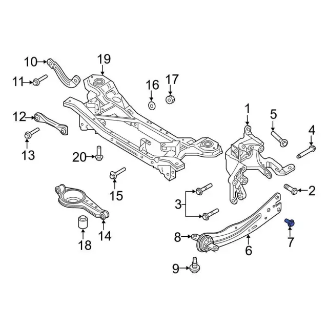 ギルバート様まとめ3点 1K040, 1K0342, 2A001 w715939s442 - Ford Trailing Arm Mount Bolt | Levittown Ford Parts