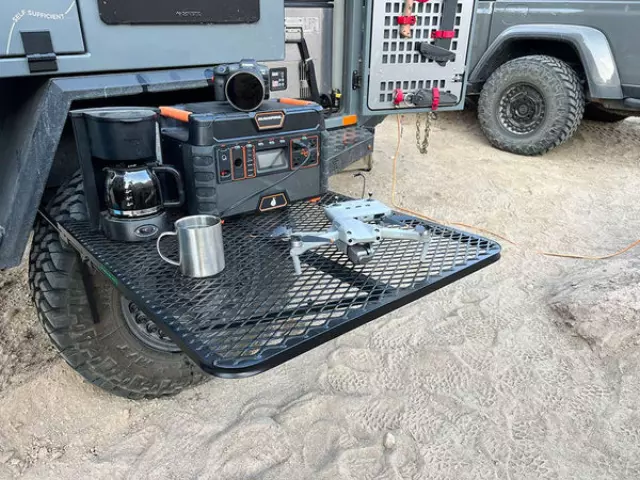 Aluminum Tire Table, standard, sold by Tailgater