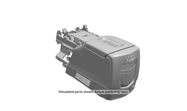 Jet Black Front Floor Console