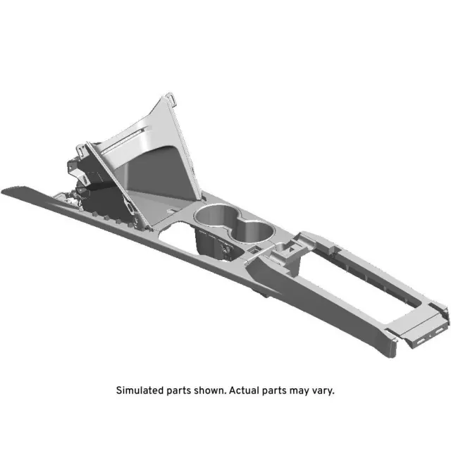 Light Titanium Front Floor Console Accessory Trim Plate