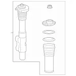 2014-2024 Mercedes-Benz - Shock Absorber