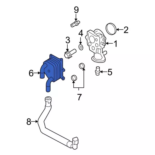 7t4z6a642a - Ford Oil Cooler | Levittown Ford Parts