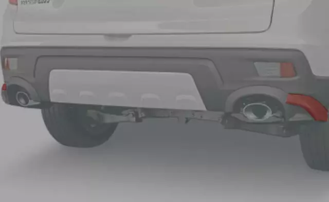 Rear Under-Body Spoilers - Deep Scarlet Pearl