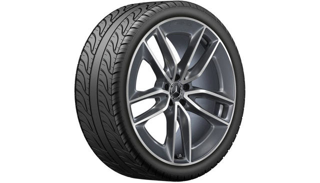 16740137007X44 - : Wheel Alloy 22 AMG twin-5-spoke 11 x 22 for Mercedes-Benz: GLE 350, GLE 450, GLE 53 AMG&amp;reg;, GLE 580, GLE 63 AMG&amp;reg; S Image