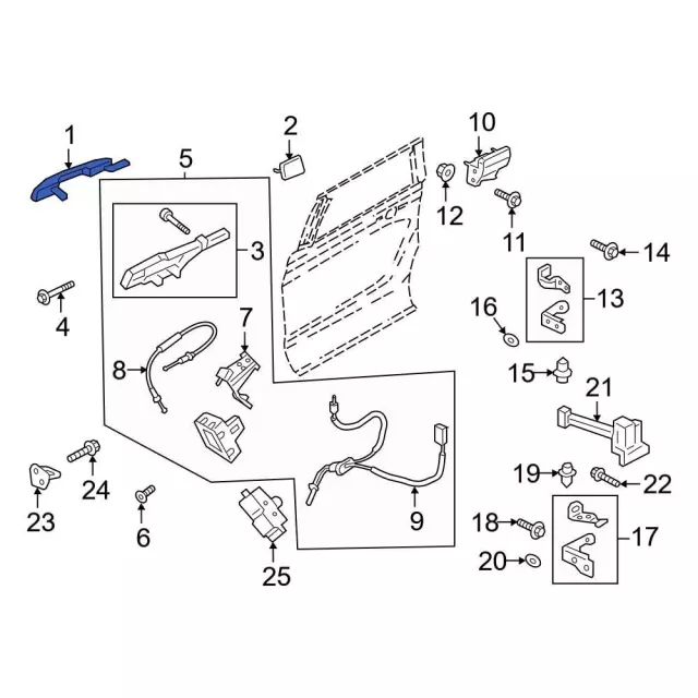 jl1z7826604ccptm - Ford Exterior Door Handle | Levittown Ford Parts