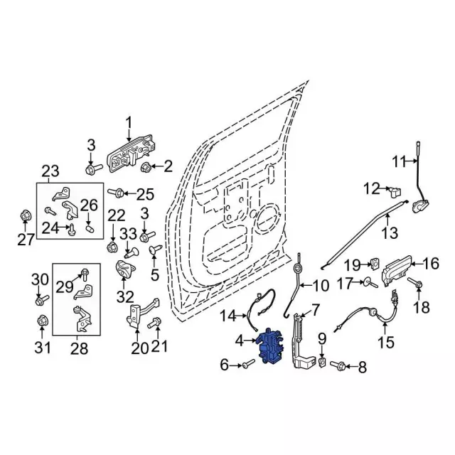 jl3z1526413d - Ford Door Lock Actuator Motor | Levittown Ford Parts