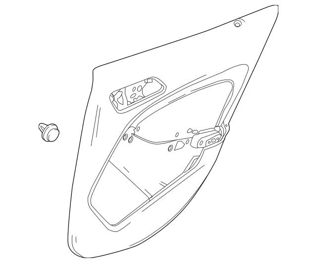 156-730-24-00-64-9H93 - Trim, Rear Door | Mercedes-Benz USA LLC