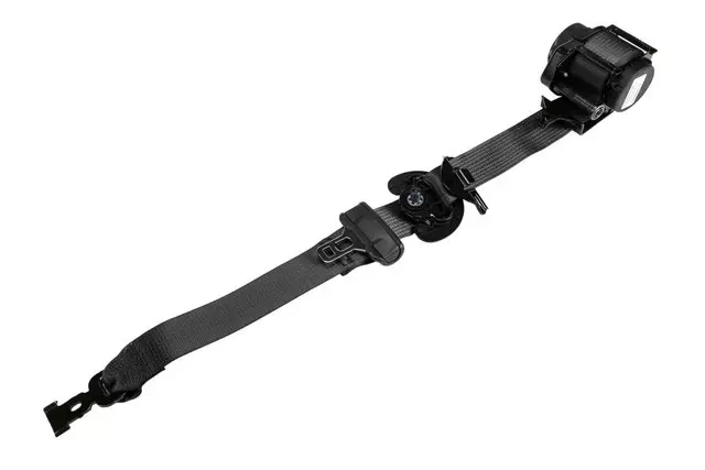 Jet Black Driver Seat Belt with Retractor and Pre-Tensioner