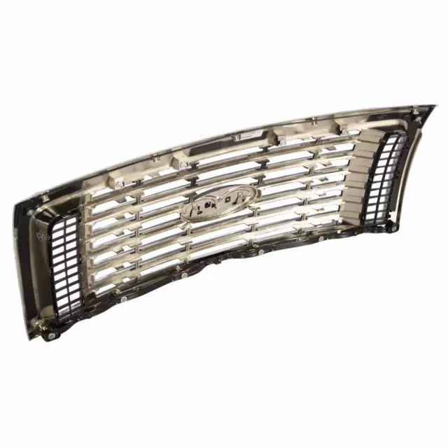 2009-2013 Ford F-150 Grille Insert - Xlt 6-Bar Chrome Billet AL3Z