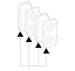 Disk Brake Pad Front