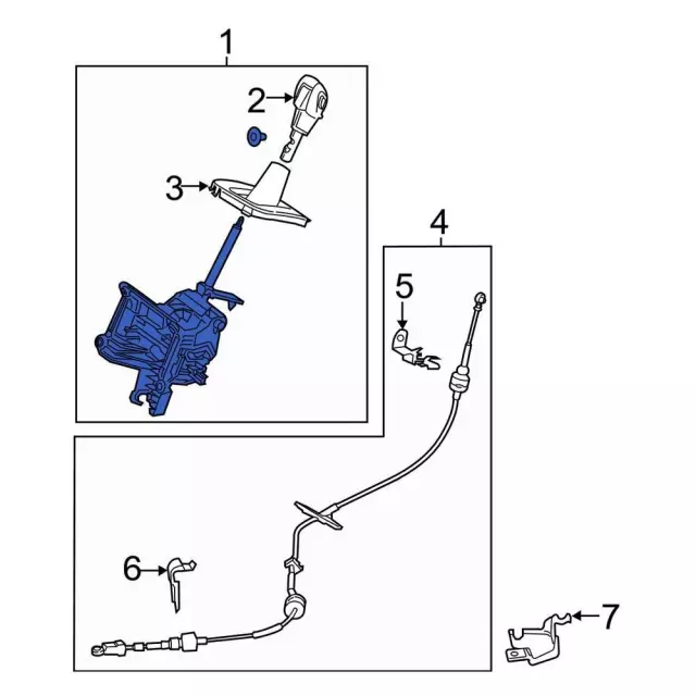 2013-2016 Ford Escape Gear Shift Assembly EJ5Z-7210-KE | OEM
