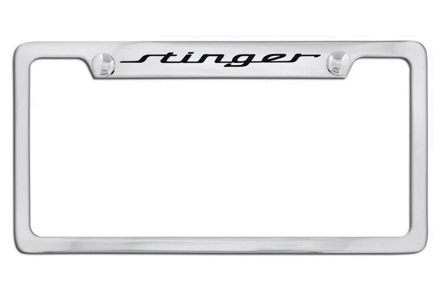 License Plate Frame - Chrome - Upper Logo
