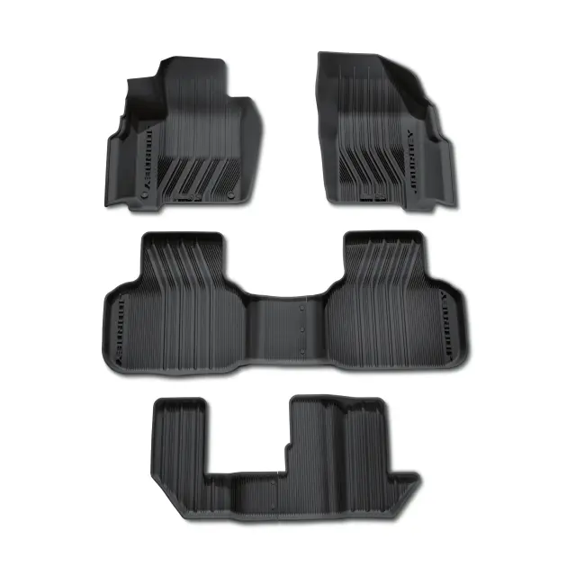 Genuine MOPAR 2009-2010 Dodge Journey Carpet Floor Mats - Front & Rear, Dark Slate (82210812AC)