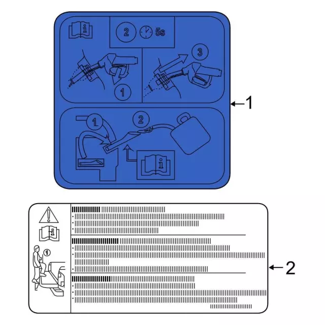 au5z9a095d - Ford Fuel Information Label | Levittown Ford Parts