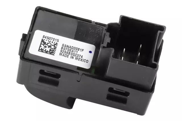 Black Rear Side Door Window Switch