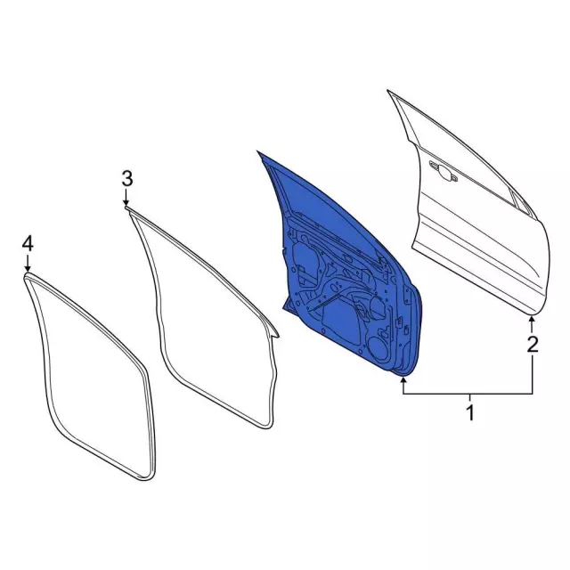 KB3Z-2620124-A - Door Shell 2019-2023 Ford Ranger | Ford Parts Direct