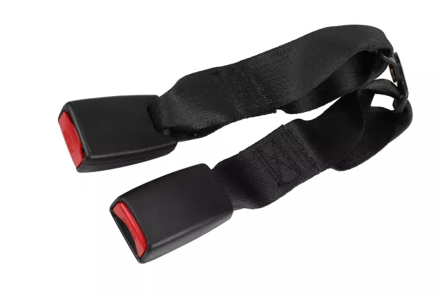 Ebony Rear Center Seat Belt with Buckle