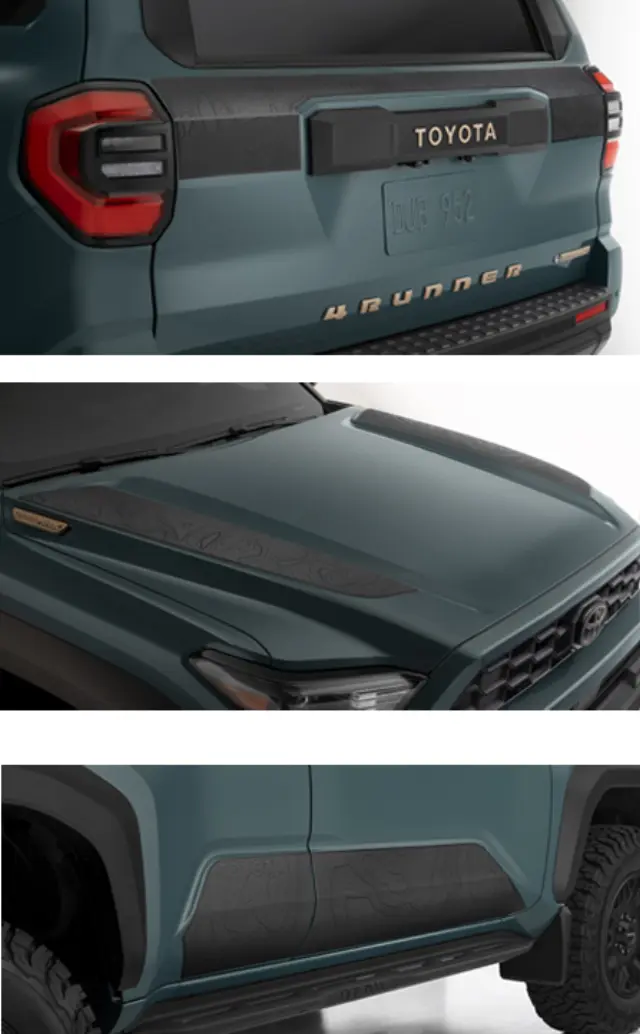 PT929-89251-02 - Genuine Toyota 2025 + 4Runner Topo-Graphics Black