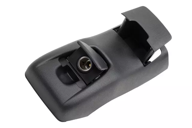 Jet Black Front Floor Console Rear Trim Panel