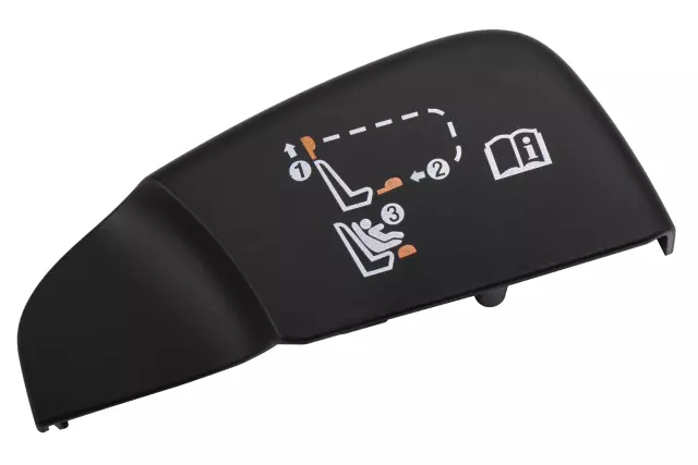 Jet Black Rear Passenger Side Seat Cushion Frame Bracket Trim Cover