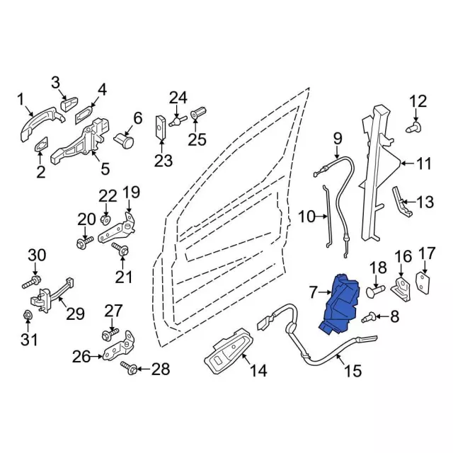 2014-2023 Ford Transit Connect Lock Actuator DT1Z-6121812-C | OEM