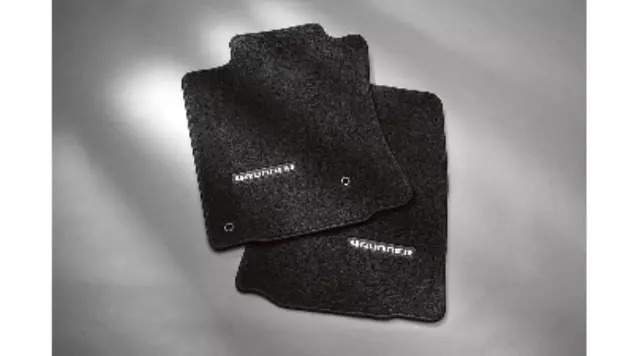 Floor Mats, Carpet, Set Of Four, Black