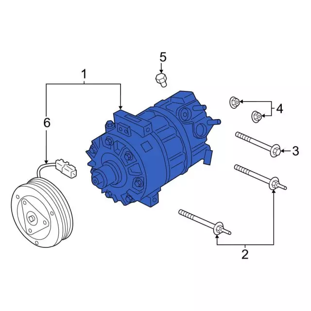 jx6z19703s - Ford A/C Compressor | Levittown Ford Parts