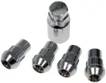 Wheel Nut Lock Chrome Acorn Set M12-1.50