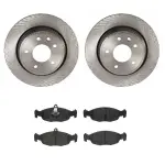 Brembo low-met brake pad and UV coated vented  brake disc kit