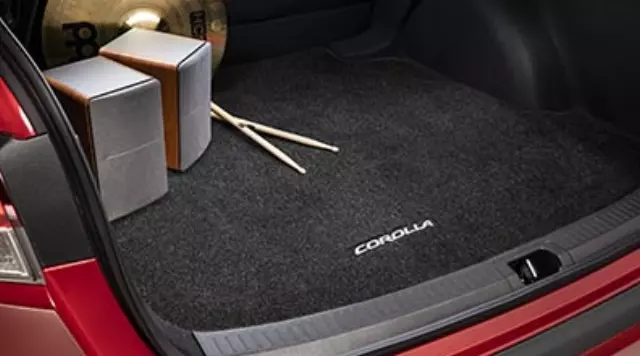 thumbnail image 2 of Joyoto Waterproof Heavy Duty Trunk Cargo Mat Liner For Toyota Corolla Sedan – Black PVC, 55x44.5in, Easy Install 2 of 4