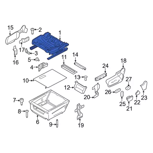 CK4Z-9961711-H - Seat Track - 2015-2026 Ford | Eastgate Ford Parts