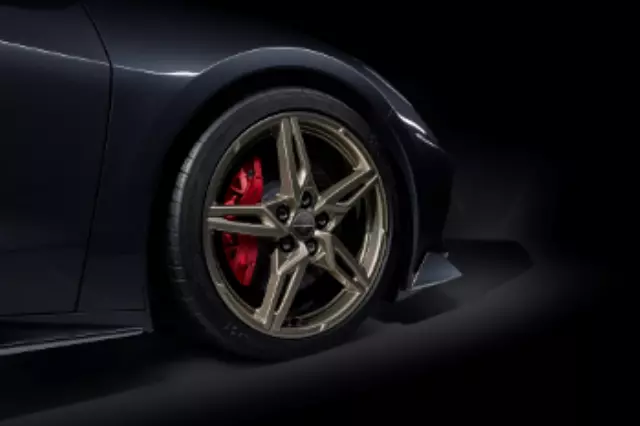 19 Wheels, Front, 5-Open Spoke, Pewter