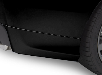 OEM Subaru WRX STI Rear Aero Splash Guards (2017-2018) – Crystal Black Silica J101SVA000V2