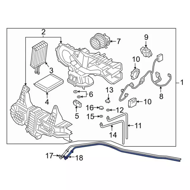 2018-2026 Ford HVAC Heater Hose JL1Z-18663-DC | OEM Parts Online