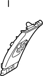 Upper Center Pillar Trim