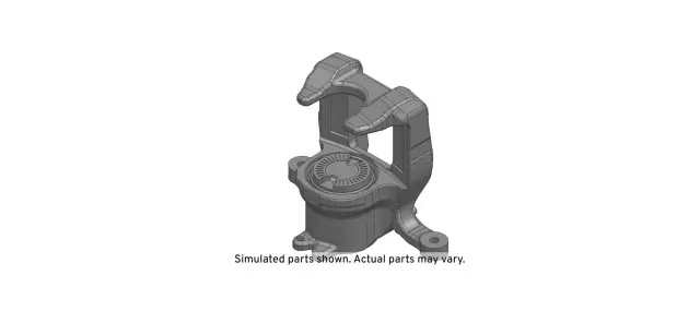 Rear Driver Side Disc Brake Caliper without Brake Pads and Bracket