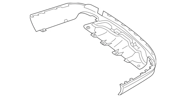 166-885-11-38-64 - Exchange Trim, Bumper 2006-2019 Mercedes-Benz