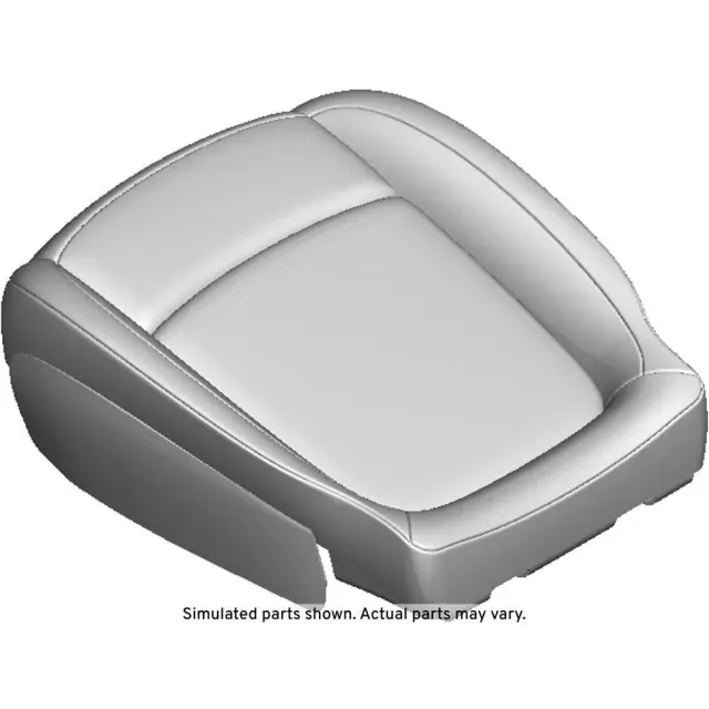 Jet Black Passenger Seat Cushion Cover