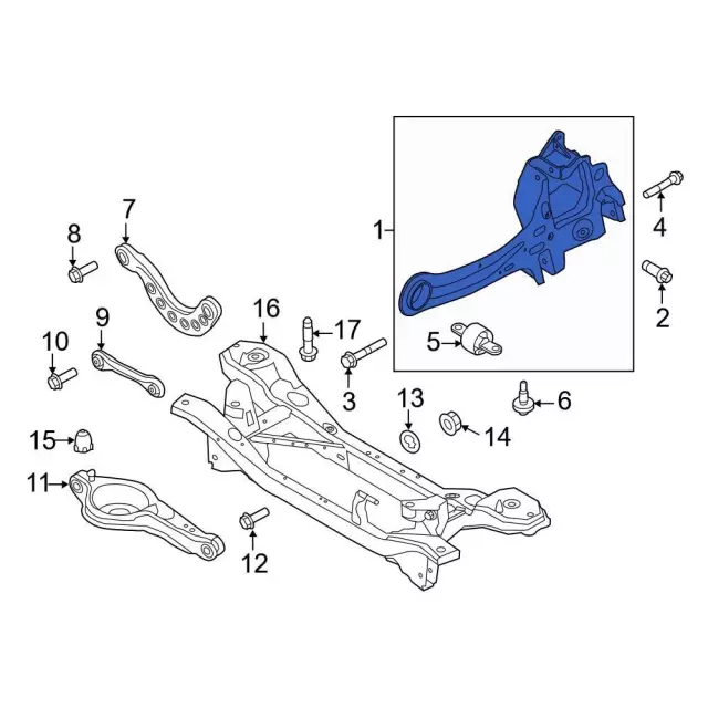 2012-2018 Ford Suspension Knuckle BV6Z-5A968-A | OEM Parts Online
